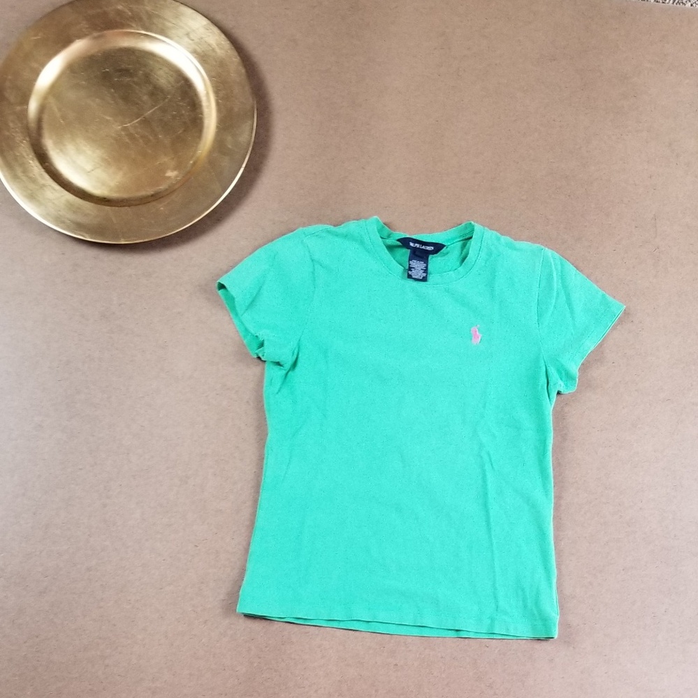 Ralph lauren Polo Green Tee Size Large L